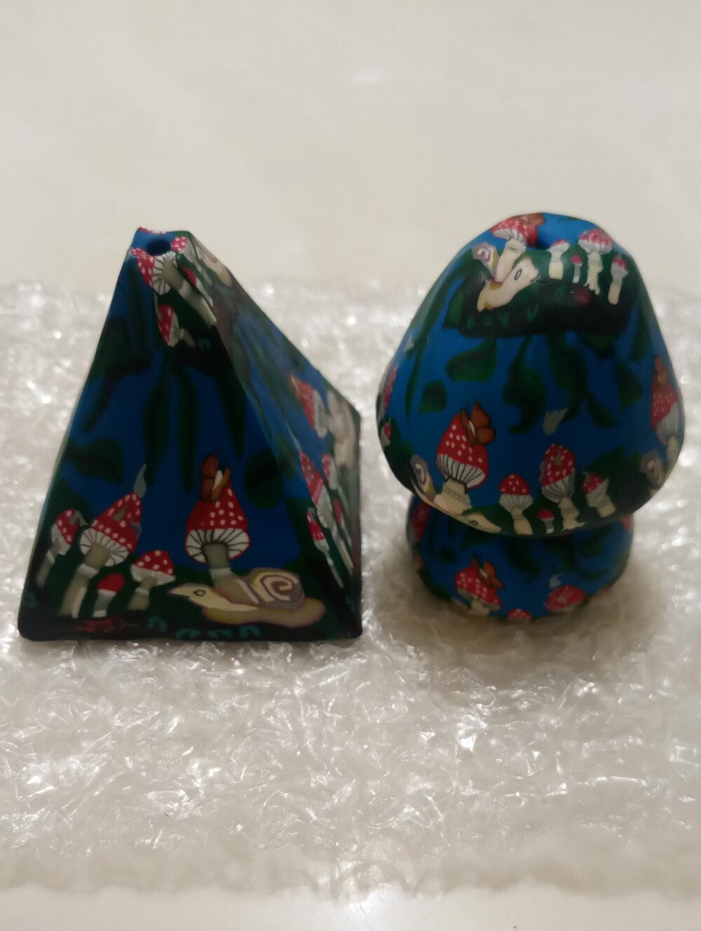 VTG 90s NWOT 2 Mushrooms Incense Holders